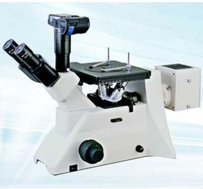 China Trinocular Head Inverted Metallurgical Microscope With Digital Camera interface factory