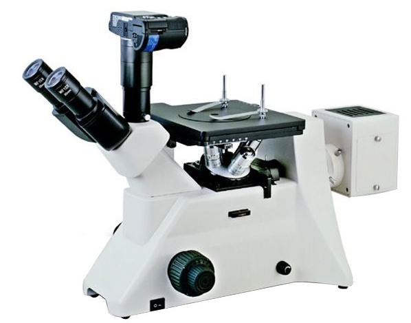 Trinocular Head Inverted Metallurgical Microscope With Digital Camera interface